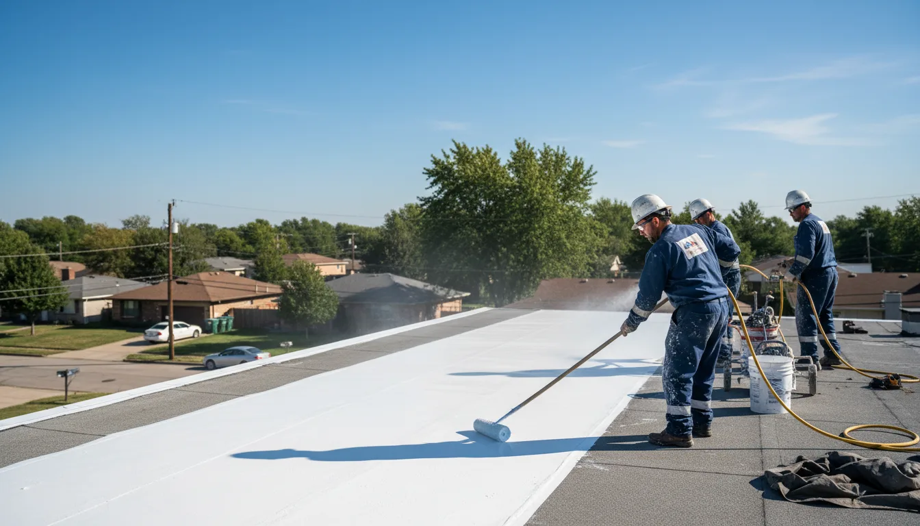 Commercial roof coating in Nazareth, MI near me